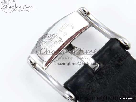 0421 AllSeason De Ville Power Reserve SS MKF 1:1 Best Edition Pink Dial on Black Leather Strap 7738